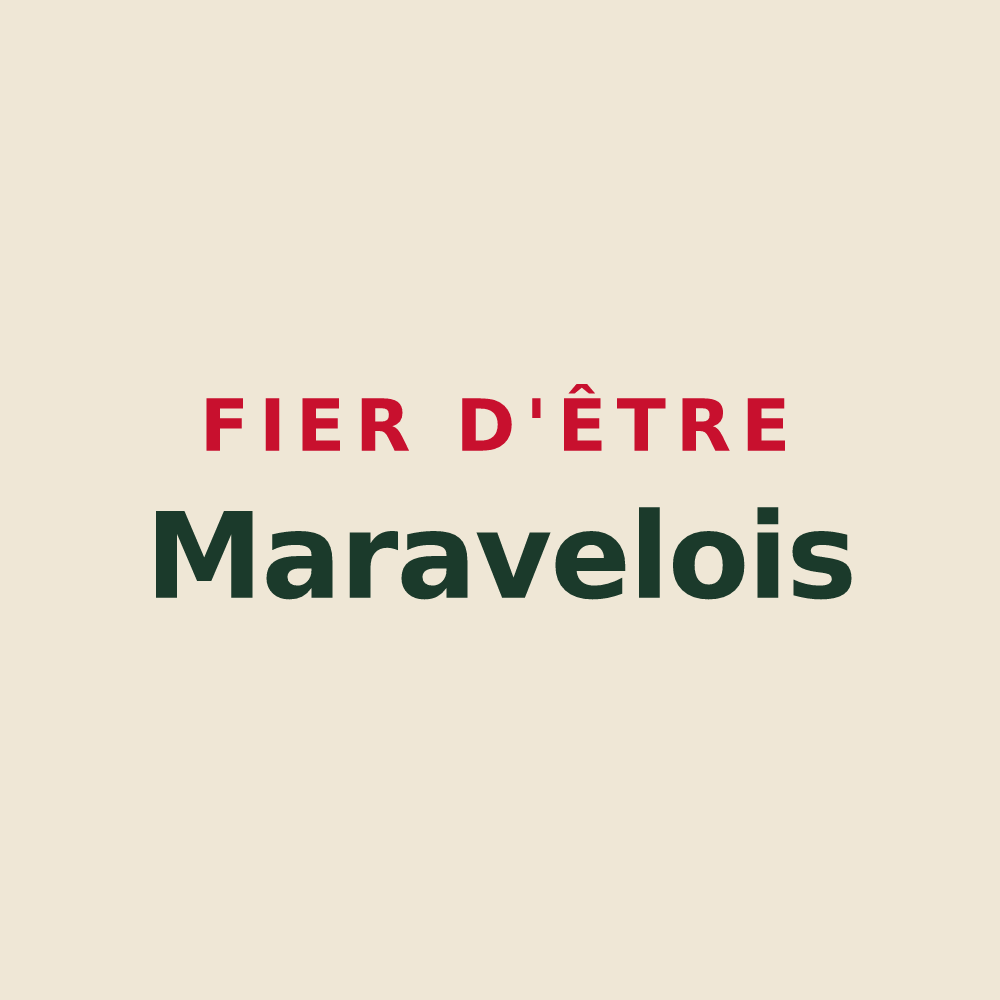Tote bag « Fier d'être Maravelois » — design pour Val-Maravel