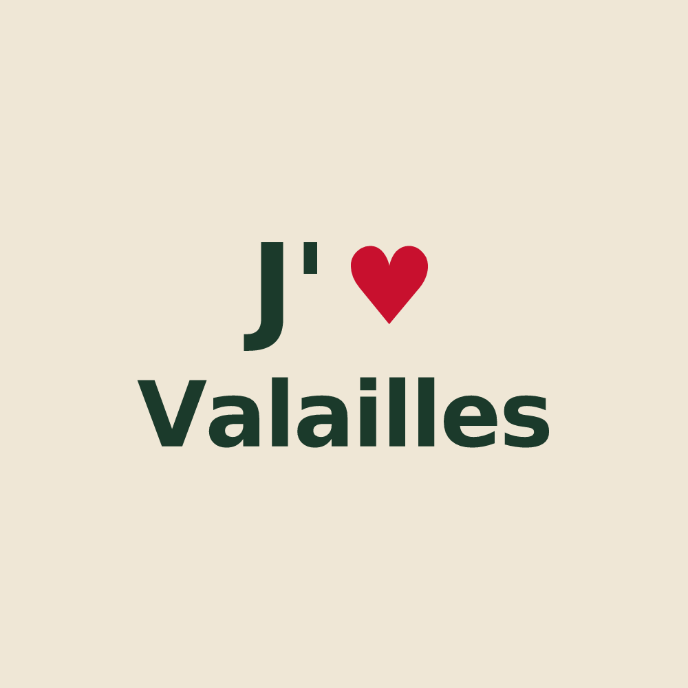 Tote bag personnalisé Valailles — design J'aime Valailles