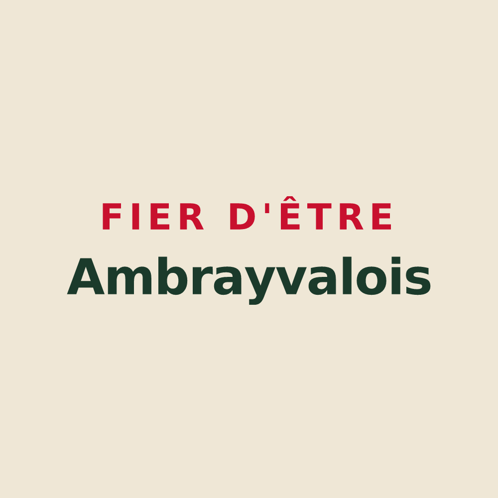 Tote bag « Fier d'être Ambrayvalois » — design pour Valambray
