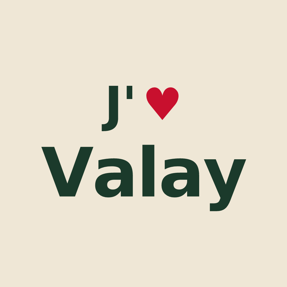 Tote bag personnalisé Valay — design J'aime Valay