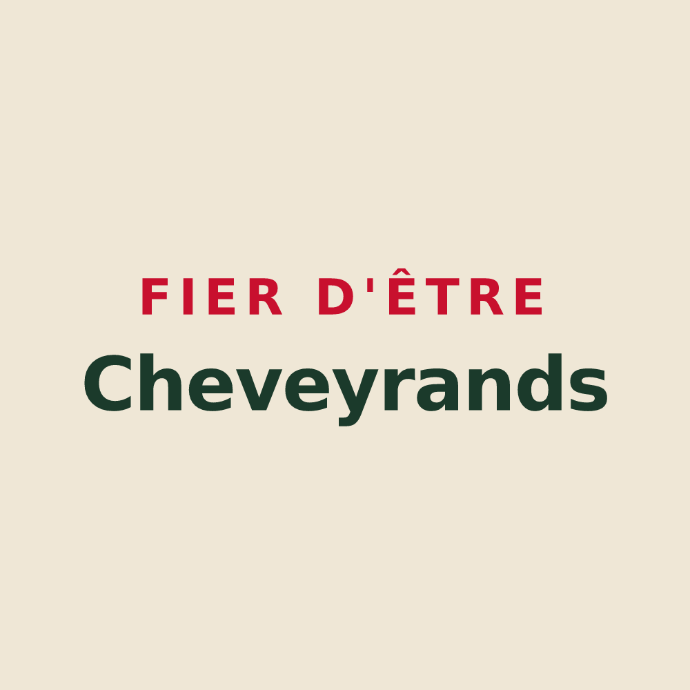 Tote bag « Fier d'être Cheveyrands » — design pour Valcivières