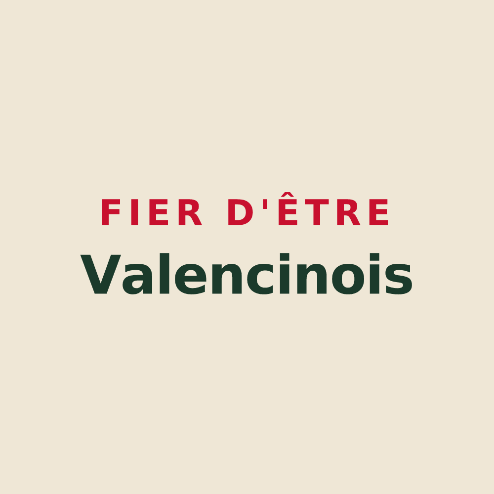 Tote bag « Fier d'être Valencinois » — design pour Valencin