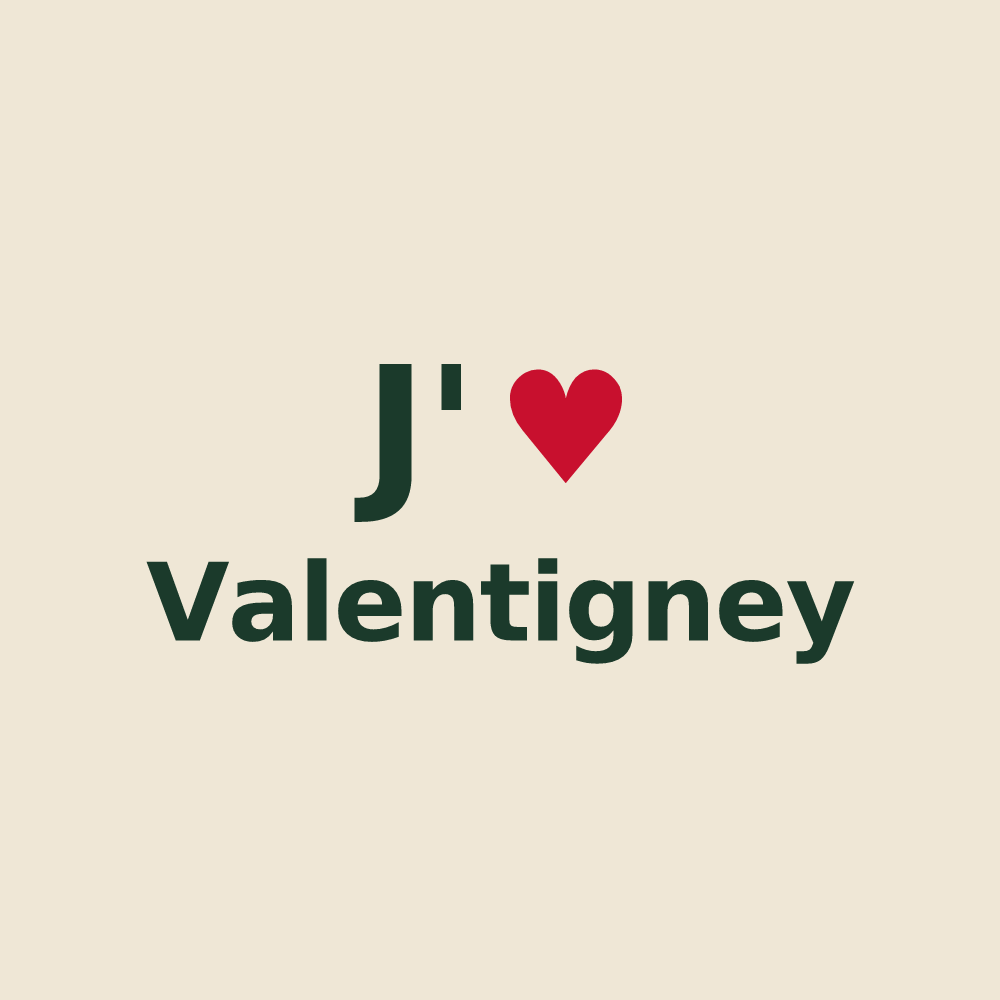 Tote bag personnalisé Valentigney — design J'aime Valentigney