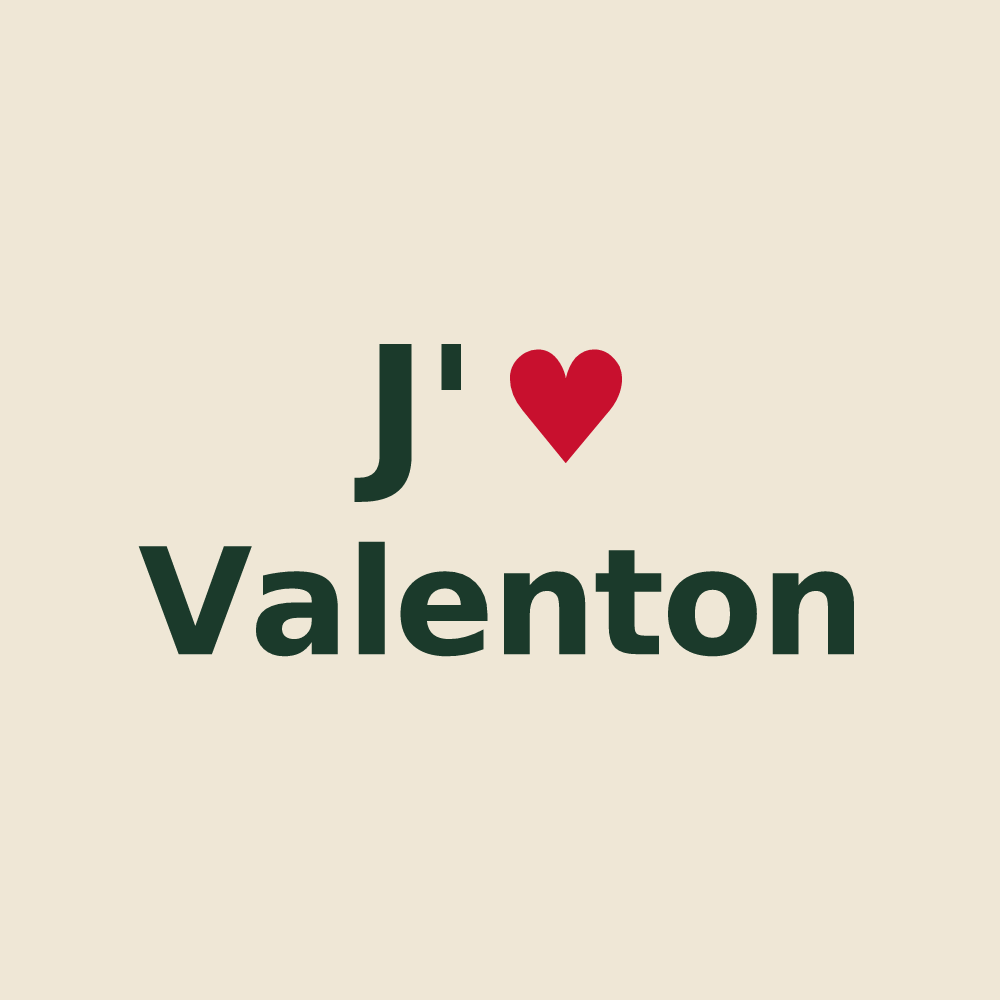 Tote bag personnalisé Valenton — design J'aime Valenton
