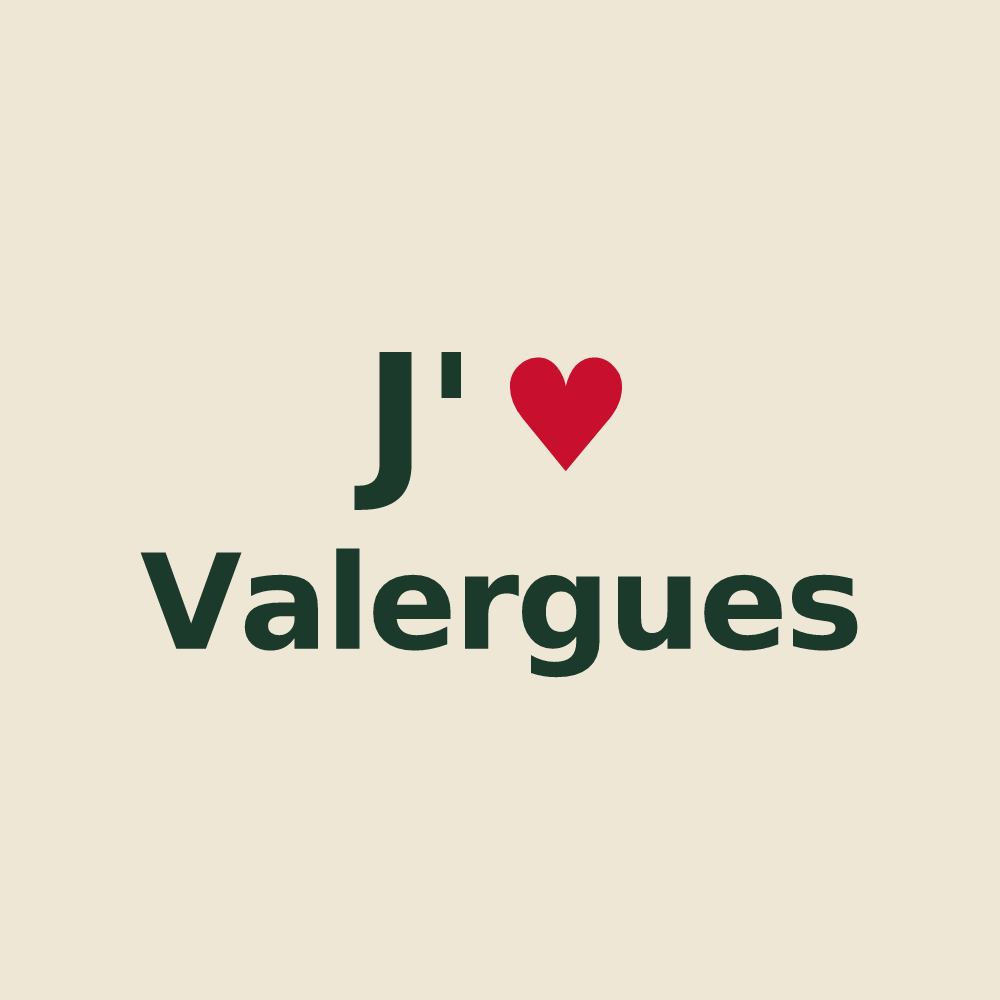 Tote bag personnalisé Valergues — design J'aime Valergues