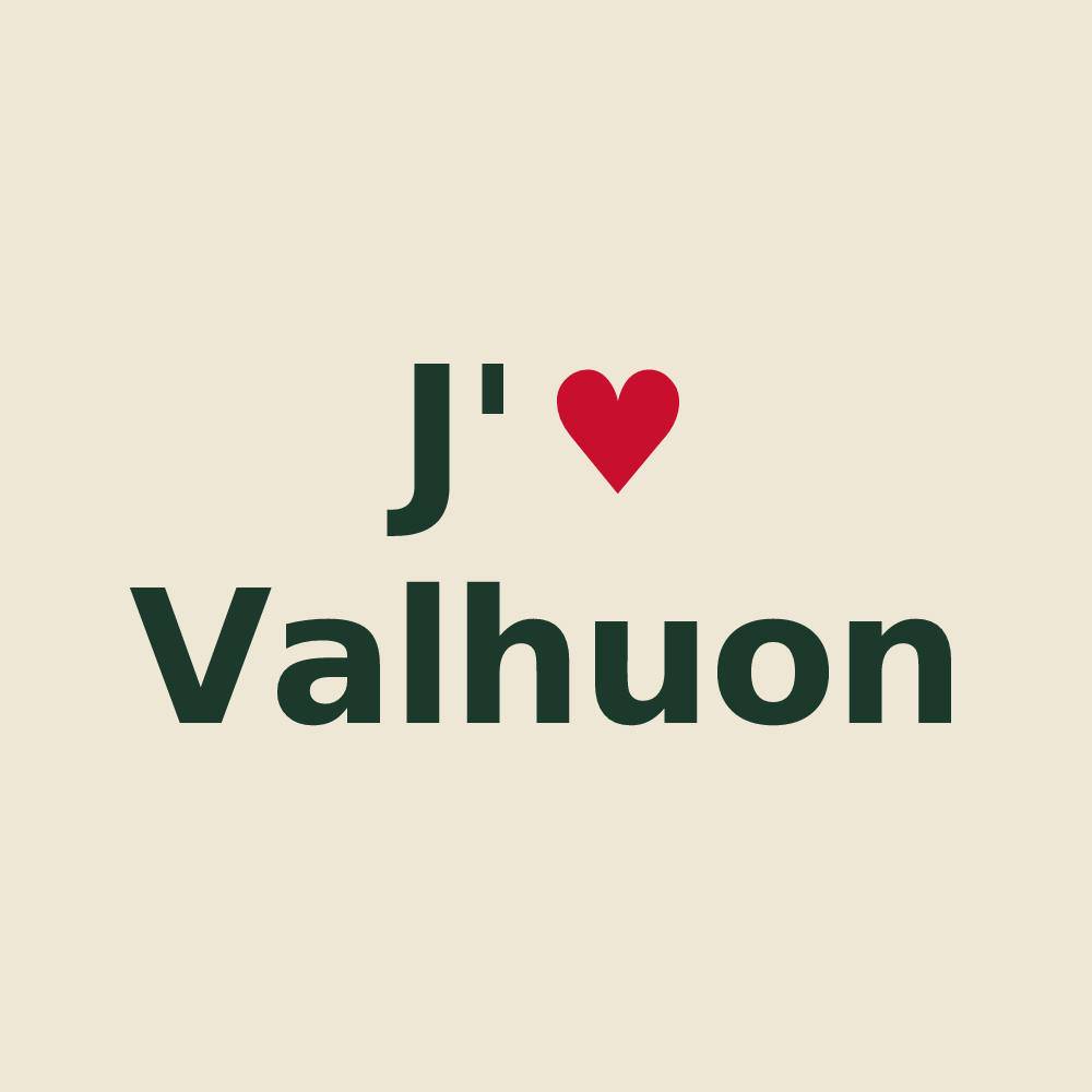 Tote bag personnalisé Valhuon — design J'aime Valhuon