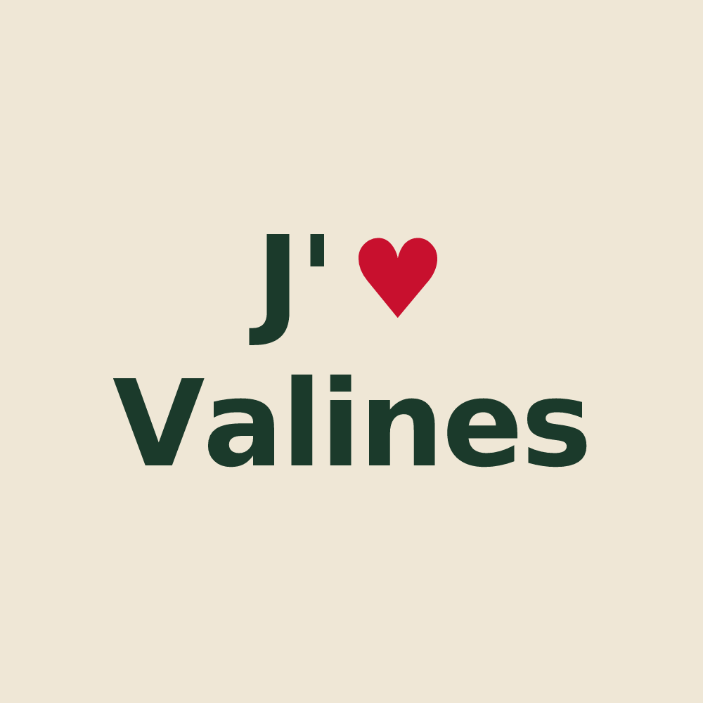 Tote bag personnalisé Valines — design J'aime Valines