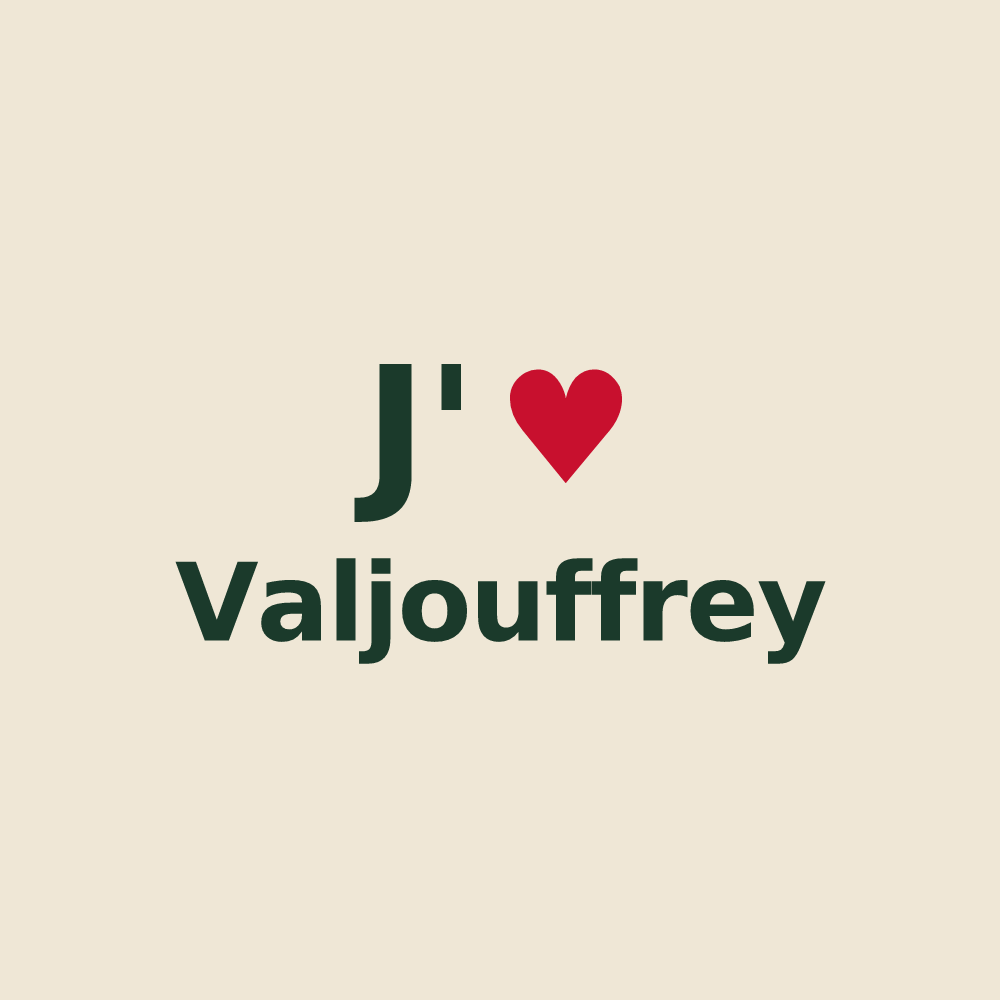 Tote bag personnalisé Valjouffrey — design J'aime Valjouffrey