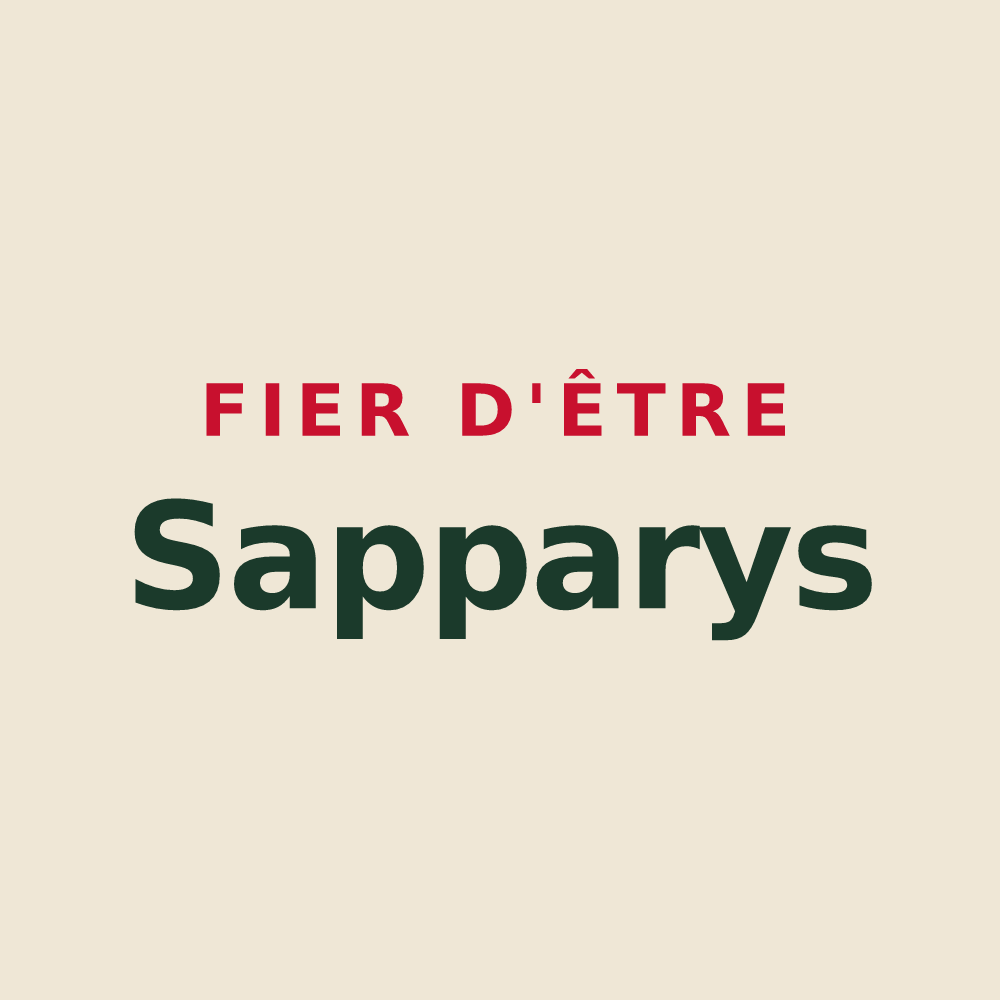 Tote bag « Fier d'être Sapparys » — design pour Valjouffrey