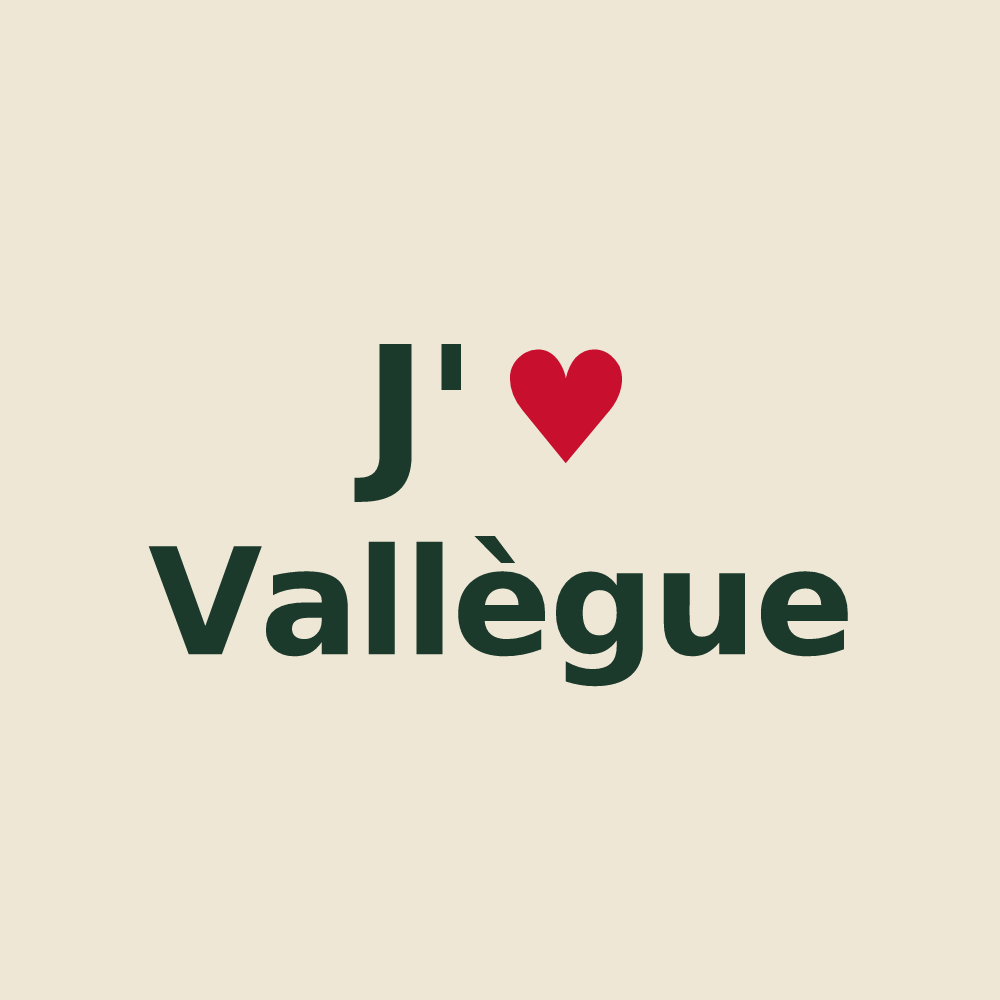 Tote bag personnalisé Vallègue — design J'aime Vallègue