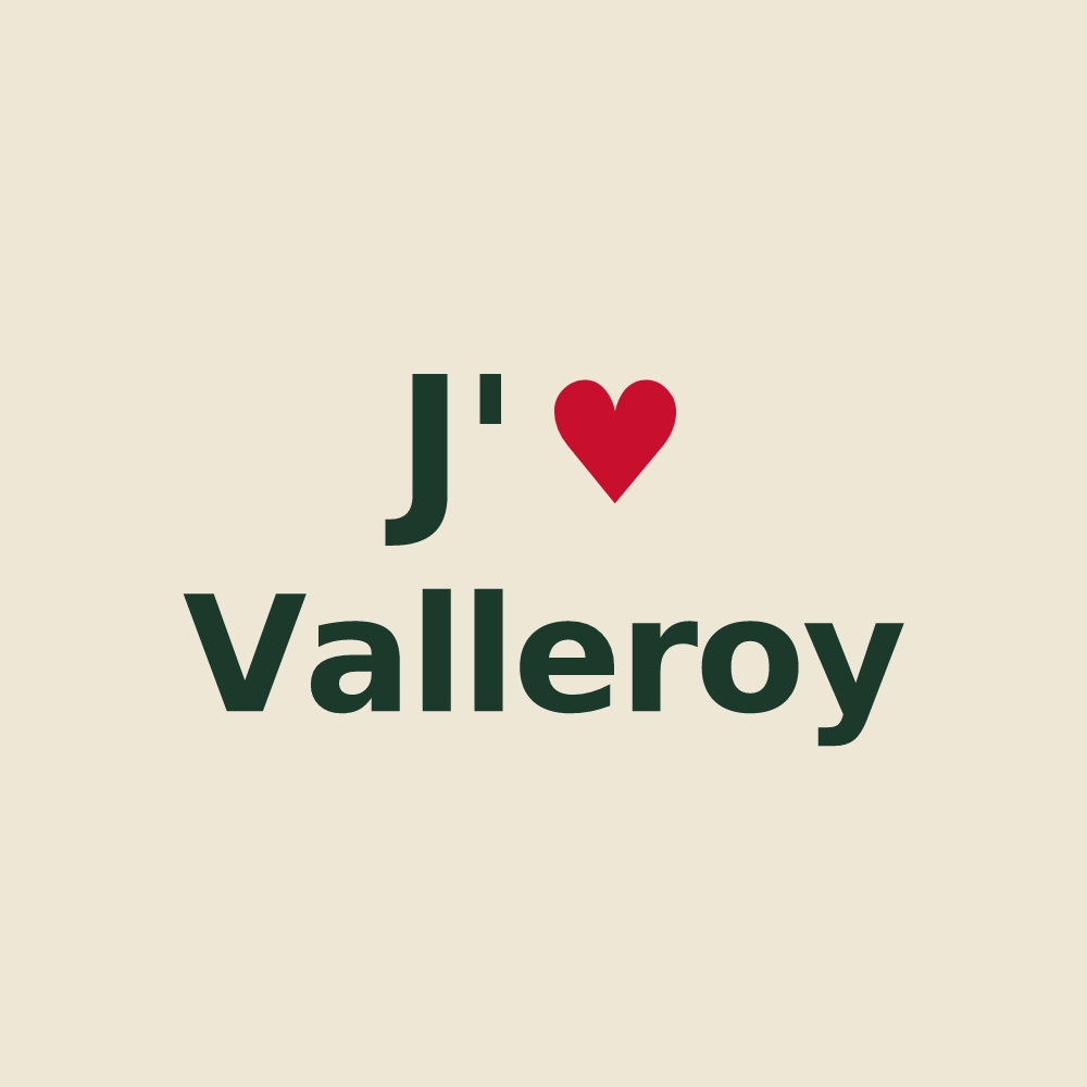 Tote bag personnalisé Valleroy — design J'aime Valleroy