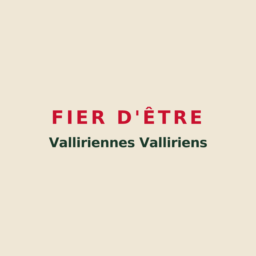 Tote bag « Fier d'être Valliriennes Valliriens » — design pour Valleroy-aux-Saules
