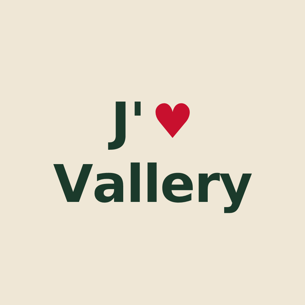 Tote bag personnalisé Vallery — design J'aime Vallery