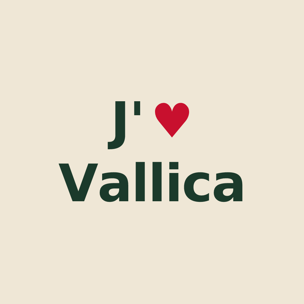 Tote bag personnalisé Vallica — design J'aime Vallica