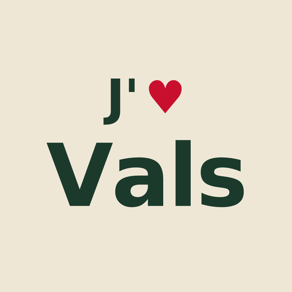 Tote bag personnalisé Vals — design J'aime Vals