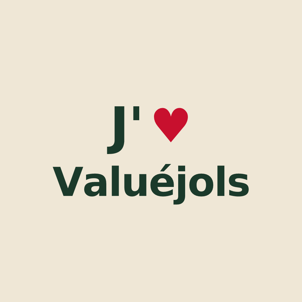 Tote bag personnalisé Valuéjols — design J'aime Valuéjols