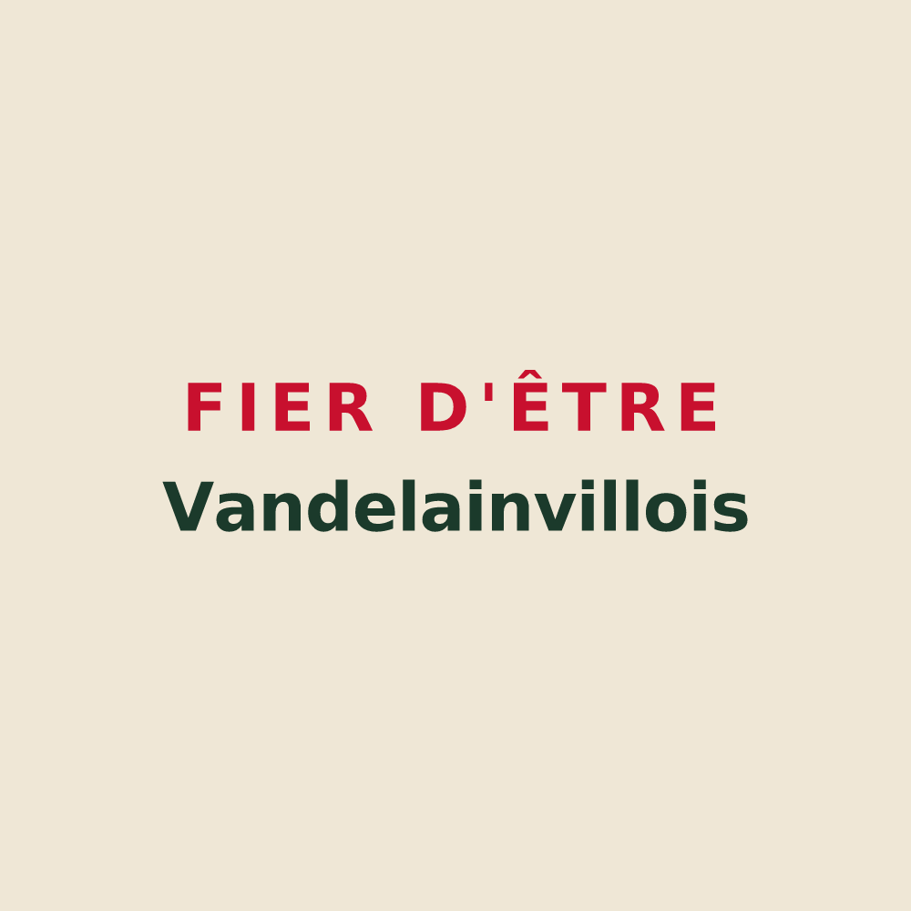 Tote bag « Fier d'être Vandelainvillois » — design pour Vandelainville