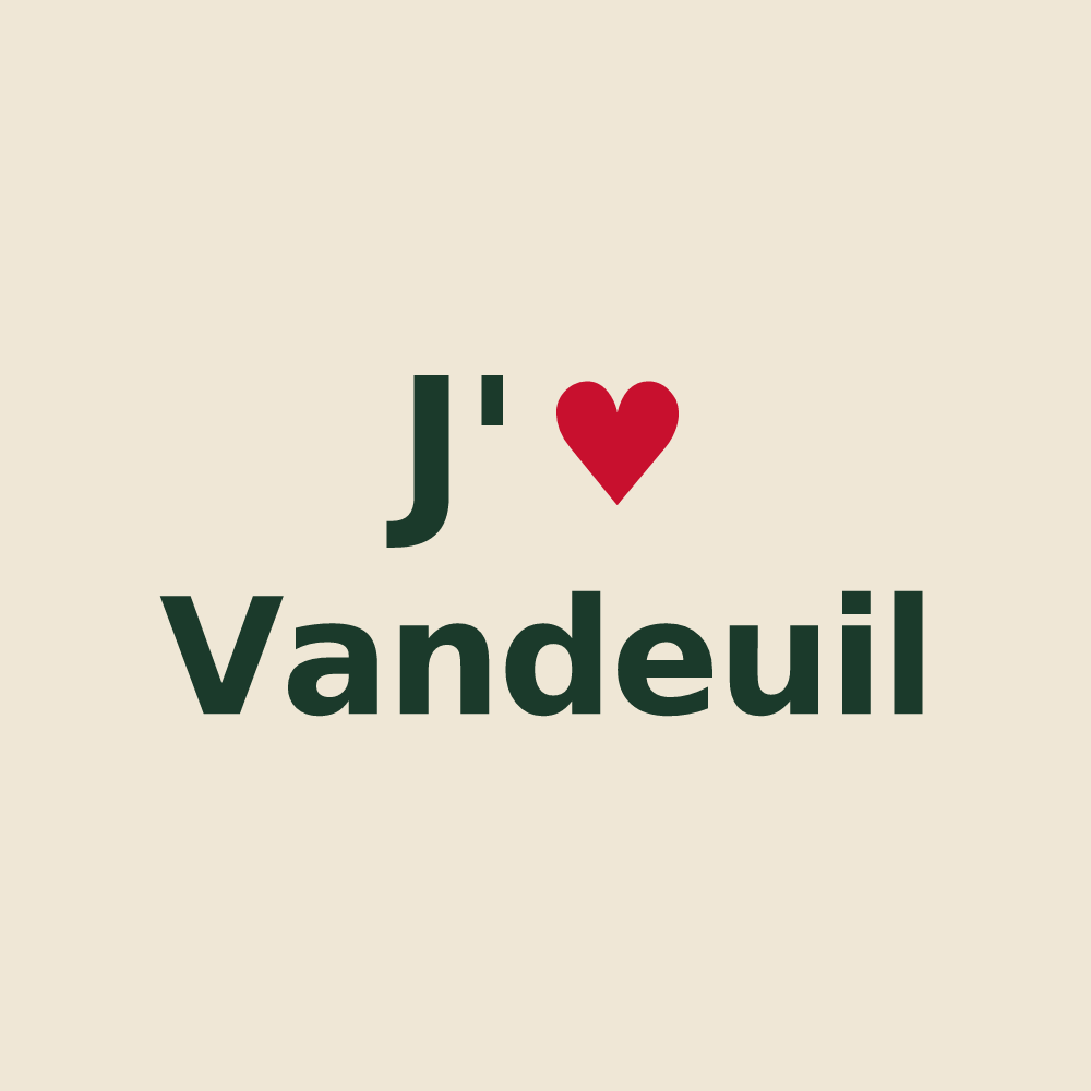 Tote bag personnalisé Vandeuil — design J'aime Vandeuil