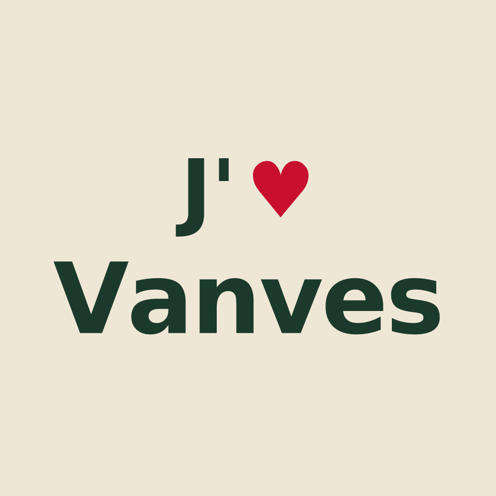 Tote bag personnalisé Vanves — design J'aime Vanves