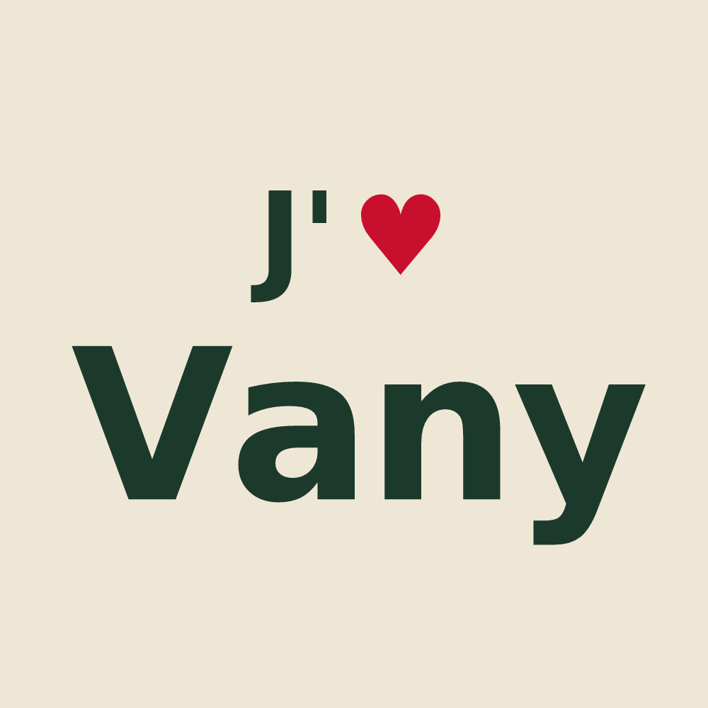 Tote bag personnalisé Vany — design J'aime Vany