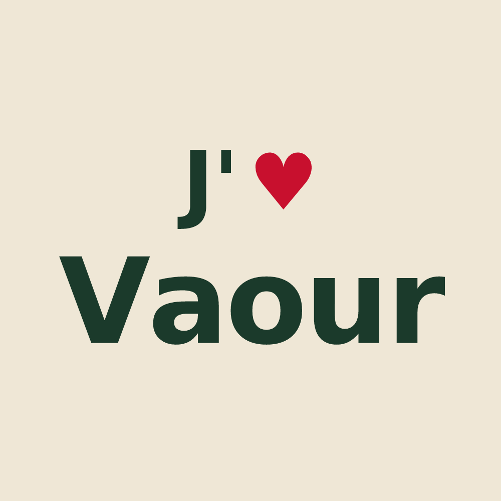 Tote bag personnalisé Vaour — design J'aime Vaour