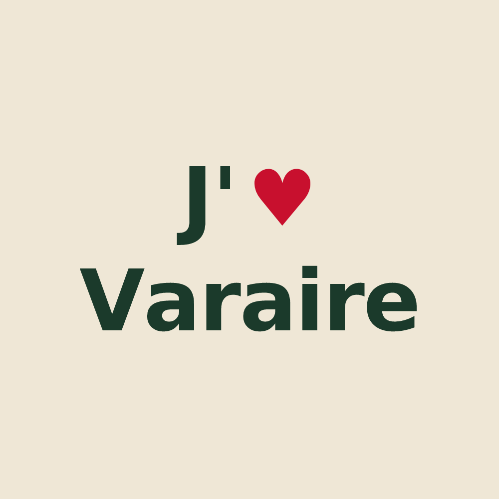 Tote bag personnalisé Varaire — design J'aime Varaire