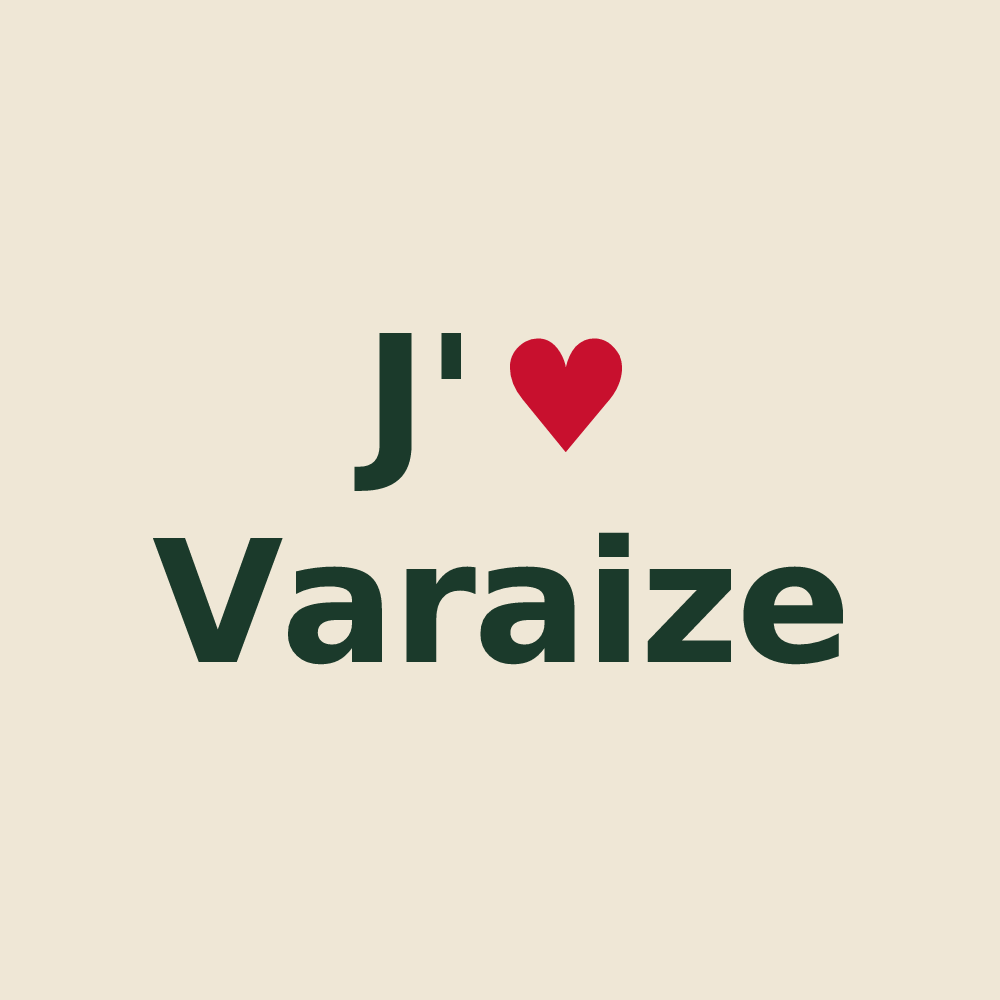 Tote bag personnalisé Varaize — design J'aime Varaize