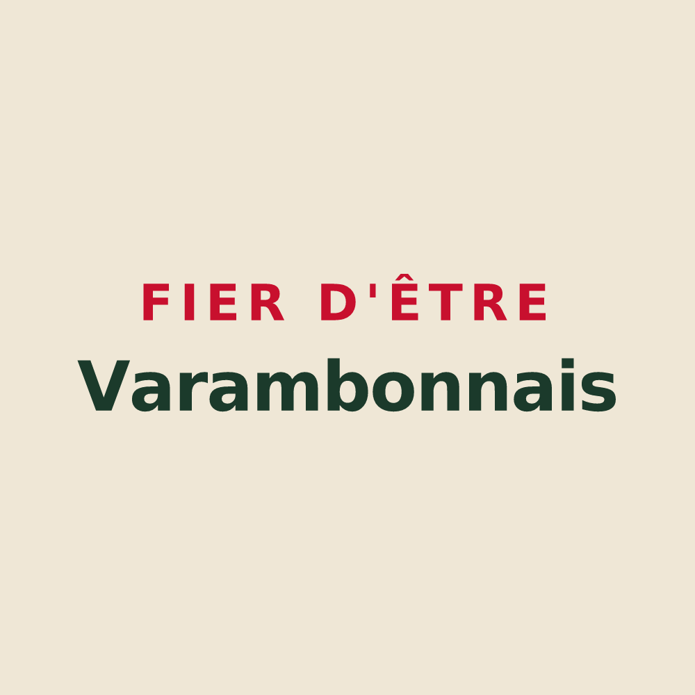 Tote bag « Fier d'être Varambonnais » — design pour Varambon