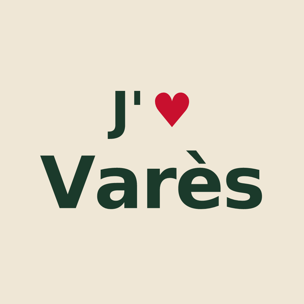 Tote bag personnalisé Varès — design J'aime Varès