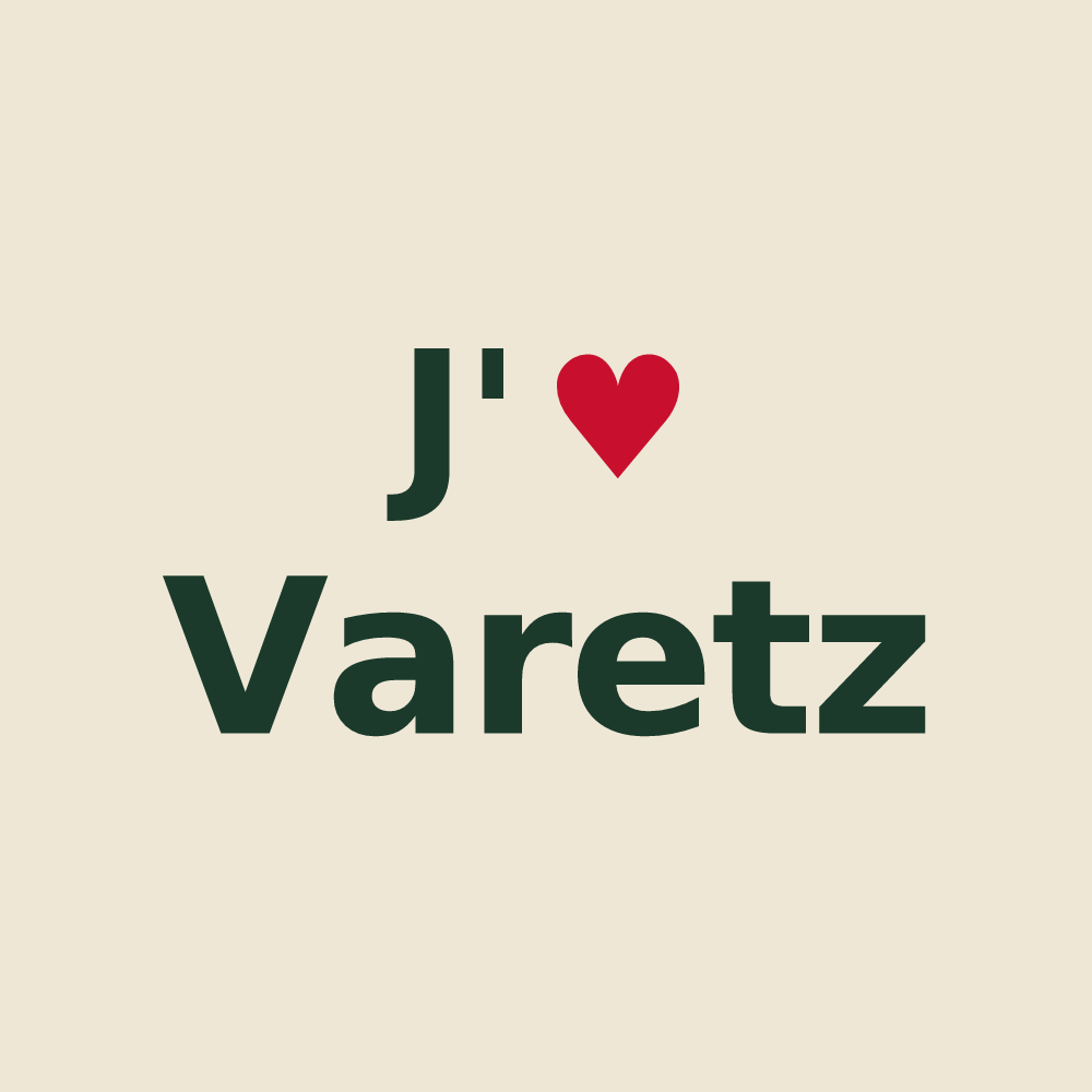 Tote bag personnalisé Varetz — design J'aime Varetz