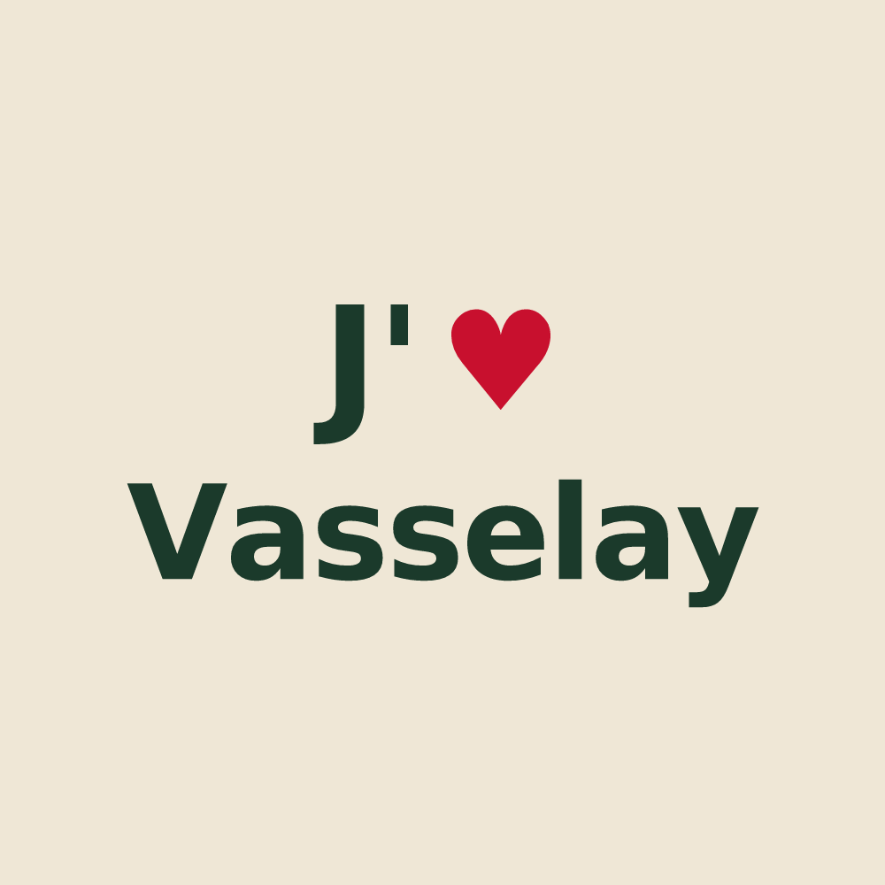 Tote bag personnalisé Vasselay — design J'aime Vasselay