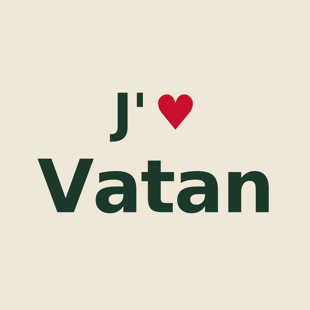 Tote bag personnalisé Vatan — design J'aime Vatan