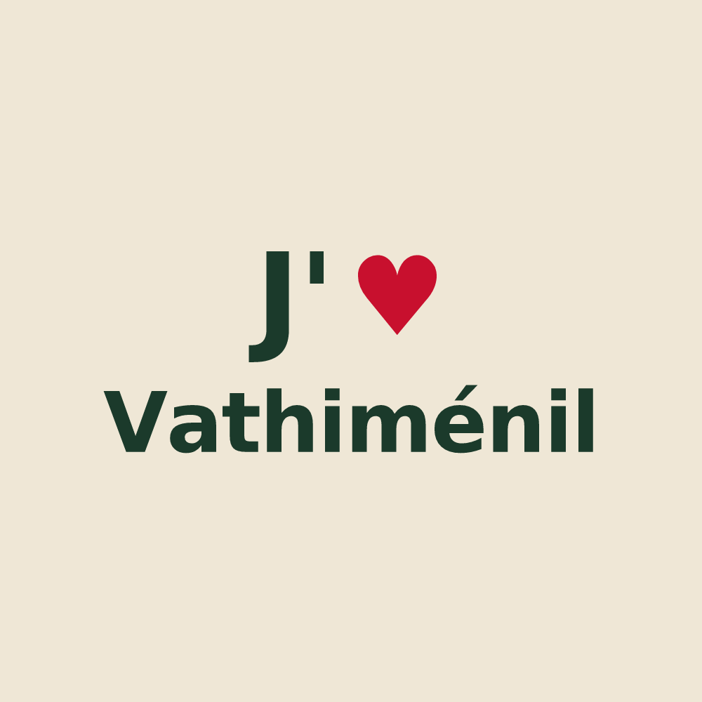 Tote bag personnalisé Vathiménil — design J'aime Vathiménil