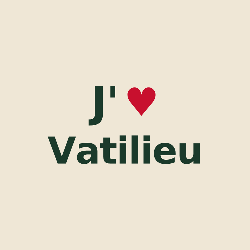 Tote bag personnalisé Vatilieu — design J'aime Vatilieu