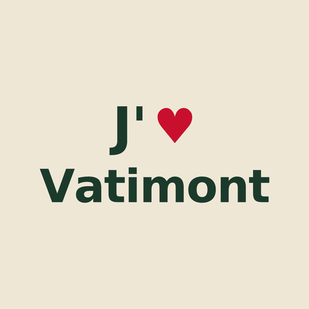 Tote bag personnalisé Vatimont — design J'aime Vatimont