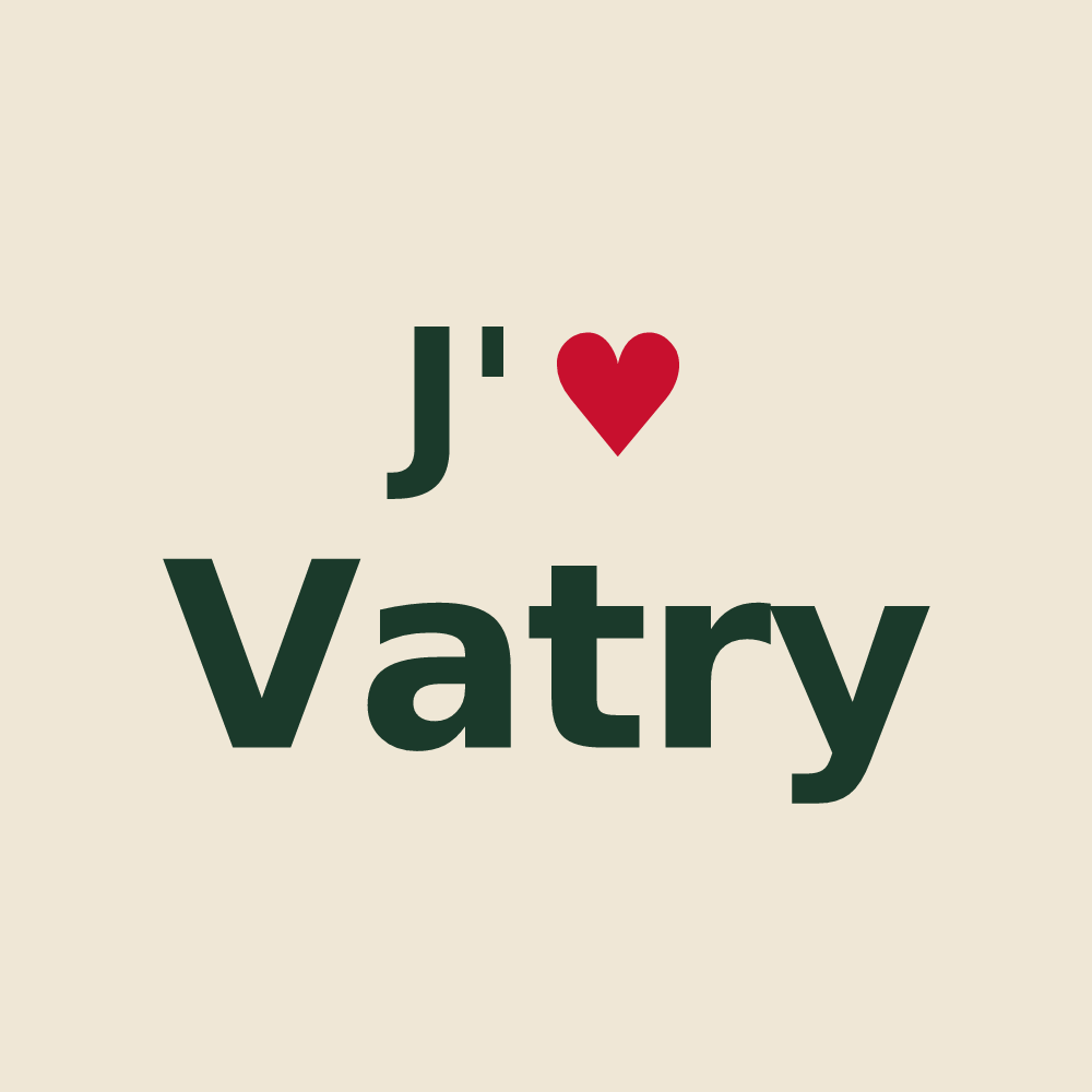 Tote bag personnalisé Vatry — design J'aime Vatry