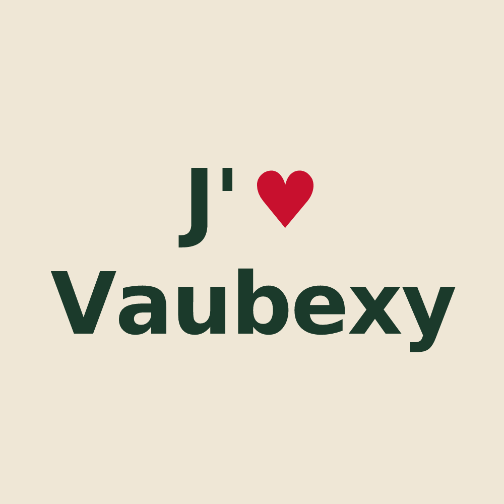 Tote bag personnalisé Vaubexy — design J'aime Vaubexy