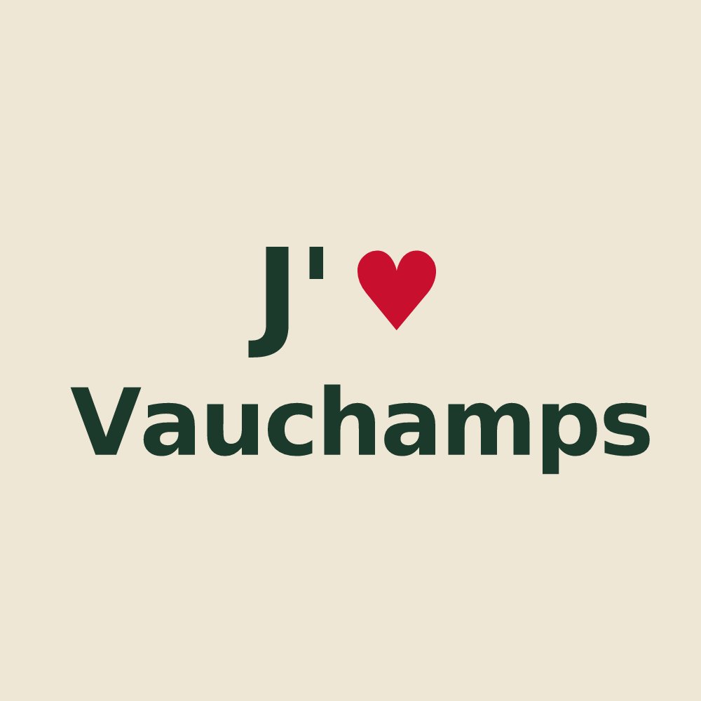 Tote bag personnalisé Vauchamps — design J'aime Vauchamps