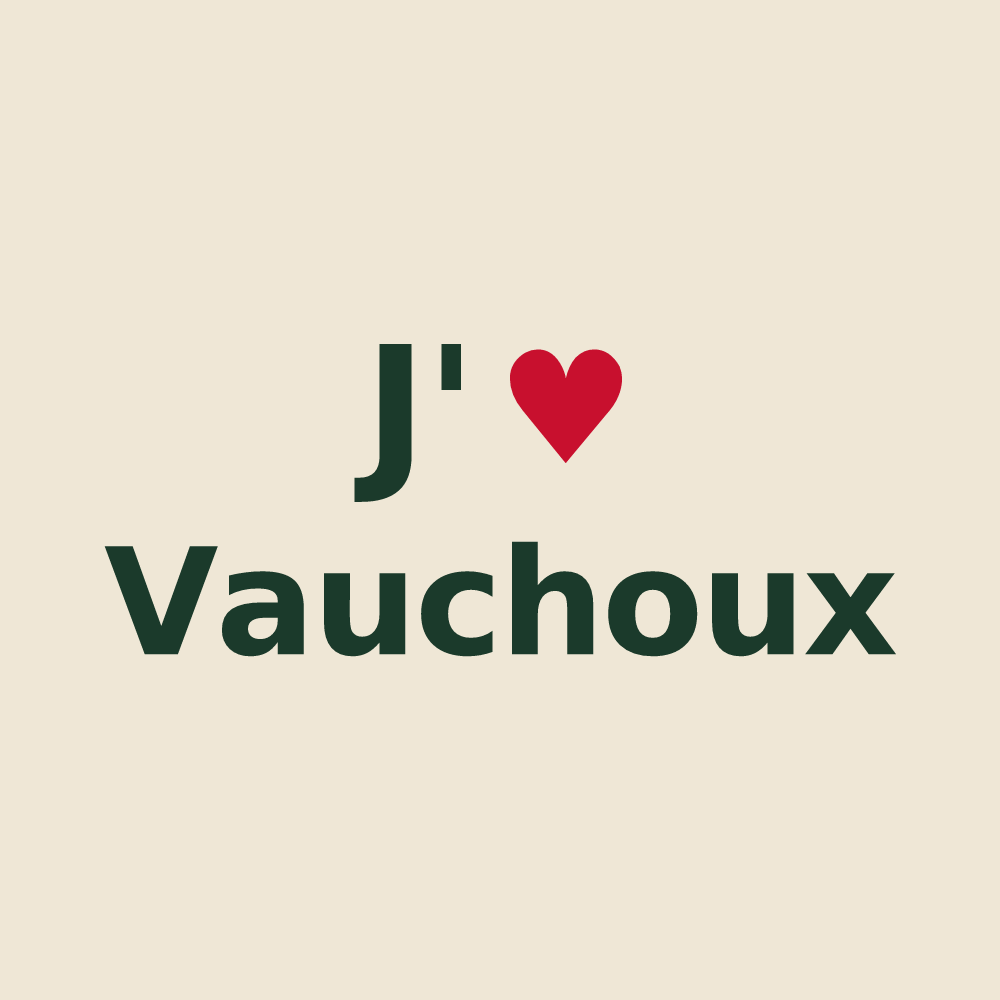 Tote bag personnalisé Vauchoux — design J'aime Vauchoux