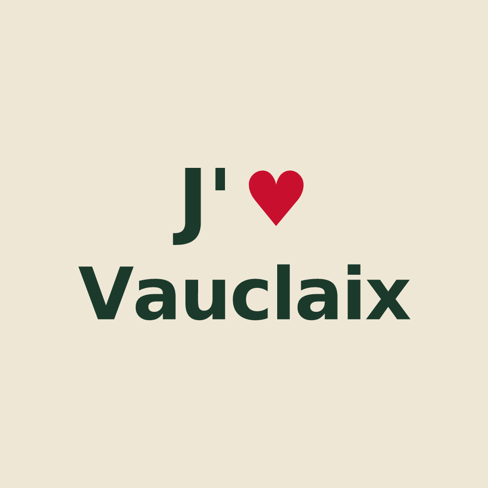 Tote bag personnalisé Vauclaix — design J'aime Vauclaix