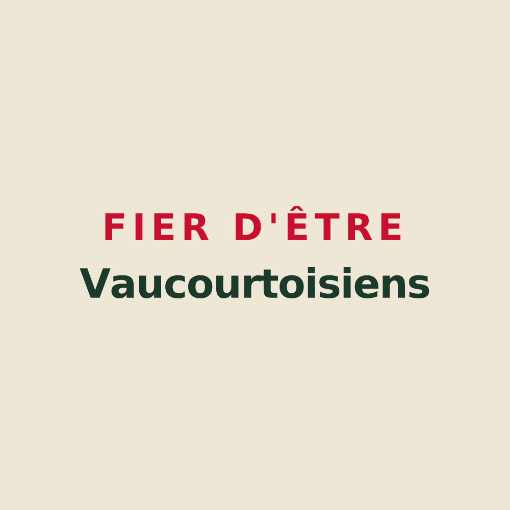 Tote bag « Fier d'être Vaucourtoisiens » — design pour Vaucourtois
