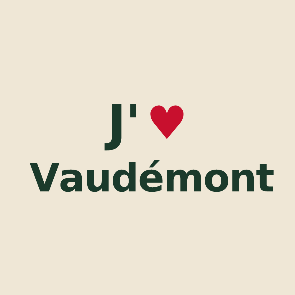 Tote bag personnalisé Vaudémont — design J'aime Vaudémont