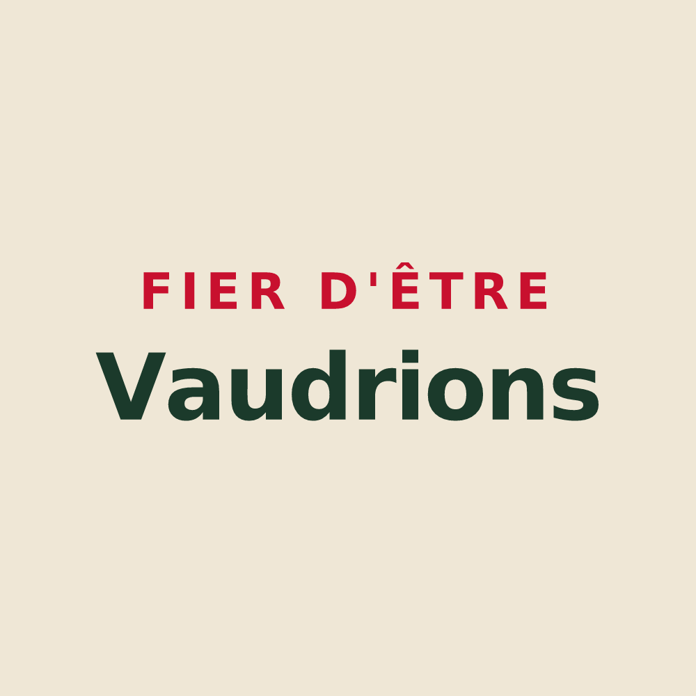 Tote bag « Fier d'être Vaudrions » — design pour Vaudrey