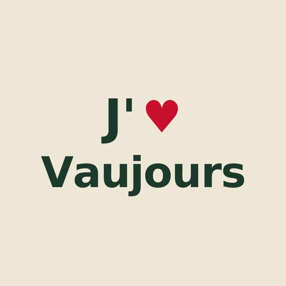 Tote bag personnalisé Vaujours — design J'aime Vaujours