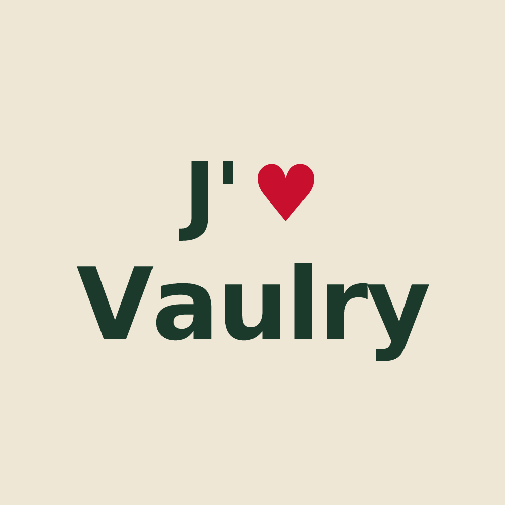 Tote bag personnalisé Vaulry — design J'aime Vaulry