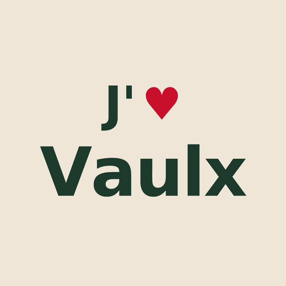 Tote bag personnalisé Vaulx — design J'aime Vaulx