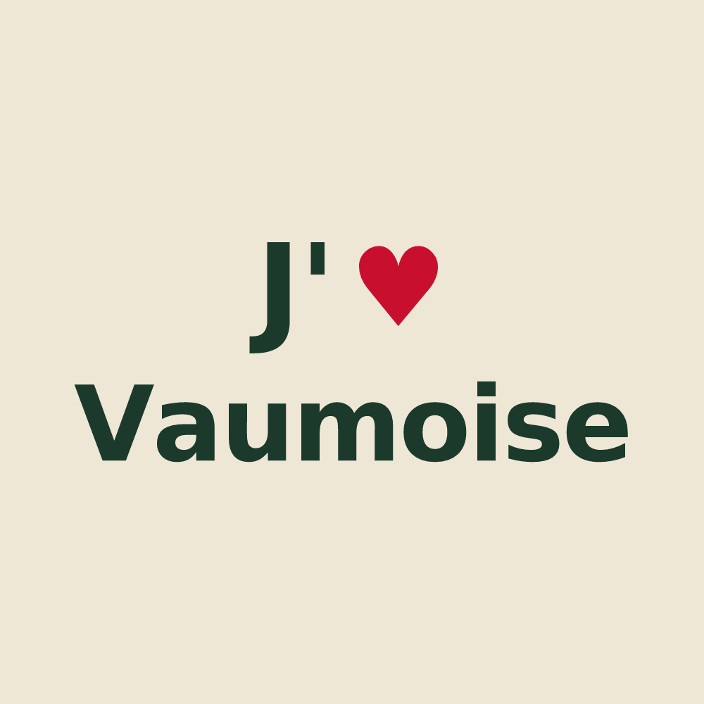 Tote bag personnalisé Vaumoise — design J'aime Vaumoise