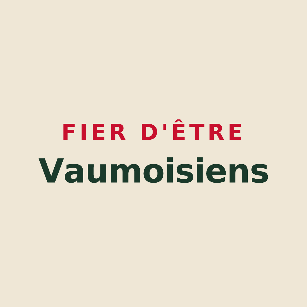 Tote bag « Fier d'être Vaumoisiens » — design pour Vaumoise