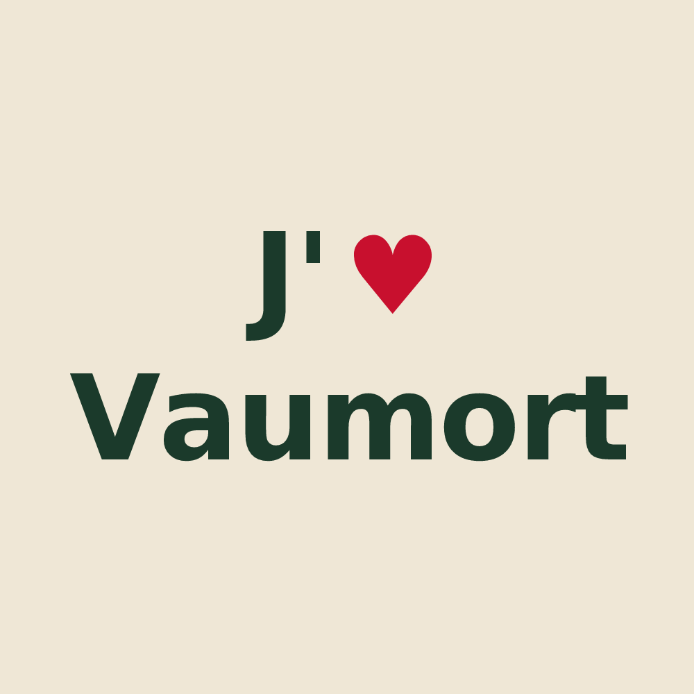 Tote bag personnalisé Vaumort — design J'aime Vaumort