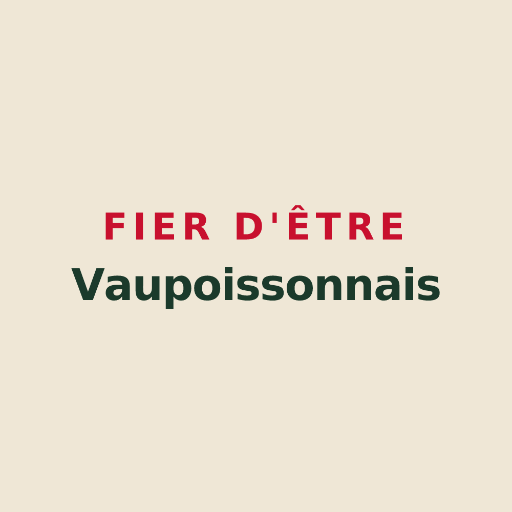 Tote bag « Fier d'être Vaupoissonnais » — design pour Vaupoisson